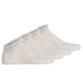 thumbnail image 1 of Von Jungfeld Calcetines deportivos unisex, paquete de 4 - Essentials Sneaker, unicolor Gris 35-38, 1 of 3