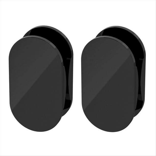 2 Enrolladores de Cable USB Adhesivos Acrílicos Universales, Organizador de Cables Multiusos, Aptos para Cables de 1 Metro, Color Negro.