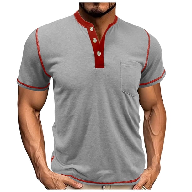 pstuiky camisetas de hombre, Sudadera con capucha de manga corta de color liso y estilo casual para hombre camisas casuales para hombre m