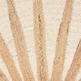 thumbnail image 4 of Avyay Rugs Natural Beige Round Jute Rug – Handwoven Natural Fiber Accent Rug with Radiating Sunbeam Pattern, Boho Coastal Style for Living Room, Bedroom, or Entryway Décor (Natural Beige, 3' Round), 4 of 5