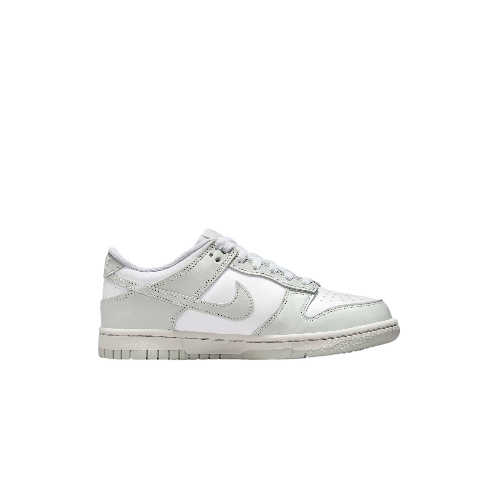 Big Kid's Nike Dunk Low White/Light Silver-Photon Dust (FB9109 124) - 6