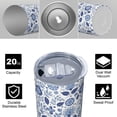 thumbnail image 4 of Pioneer Flower Floral Print Pattern 20oz Skinny Tumbler with Straw & Lid, Double Wall Vacuum Insulated Cup, Leak-Proof, Cup Holder Friendly, Hot 6H Cold 12H, 4 of 6