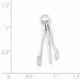 thumbnail image 2 of 925 Sterling Silver Knife, Fork & Spoon (10x28mm) Pendant / Charm, 2 of 2