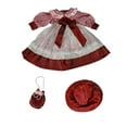 thumbnail image 6 of LeeQinersw 1/3 Ceramic Doll Dress Doll Accessories Cute Doll Clothes for 60cm-65cm Doll Red, 6 of 9