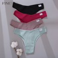 thumbnail image 2 of finetoo mujeres bragas de algodón lencería femenina ropa interior 6 color sólido tangas para mujer baja altura cómodo sexy bikini calzoncillospangjing, 2 of 4