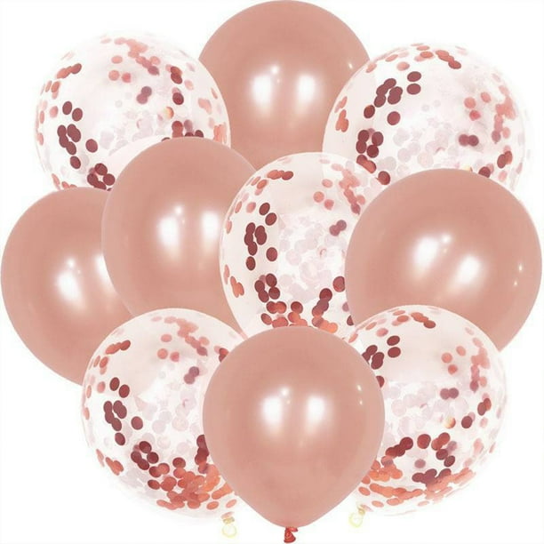 Apuakthei - Paquete de 60 globos de 12 pulgadas de color perla y lentejuelas | Globos de látex | Globos de fiesta