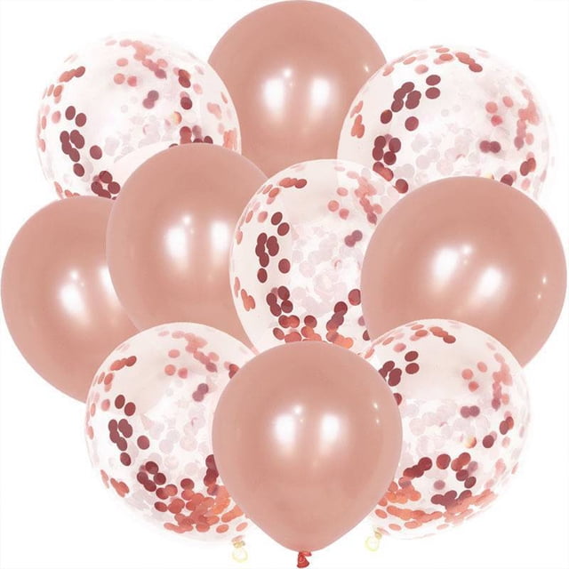 Apuakthei - Paquete de 60 globos de 12 pulgadas de color perla y lentejuelas | Globos de látex | Globos de fiesta