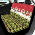 thumbnail image 3 of Jeiento Xmas Car Seat Covers Set of 4 Front and Rear Car Seat Covers Snowman Driver Seat Covers Protector for Women Men Auto Accessory for RV Sedan Truck Interior Christmas Decor, 3 of 7