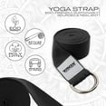 thumbnail image 5 of RDX 8ft Yoga Strap with D-Ring Buckle, Durable Polyester Cotton Adjustable Belts for Stretching, B, 5 of 8