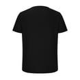 thumbnail image 4 of Homenesgenics Mens Shirts Men Tops T Shirts for Man Fashion Men Casual Button Solid Color Short Sleeve-Neck Blouses Shirts Black XL, 4 of 6