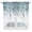 Blue Green, variant on Yellow Eucalyptus Leaves Kitchen Window Curtains, Swag Curtains Valance for Bedroom Living Room Bathroom, Spring Floral Summer Botanical Rod Pocket Window Curtain Block Drapes 2 Panels 28"x36"
