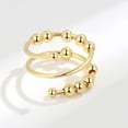 thumbnail image 3 of Gold Plated Ring - Adjustable Open Rings For Statement Jewelry, 3 of 3