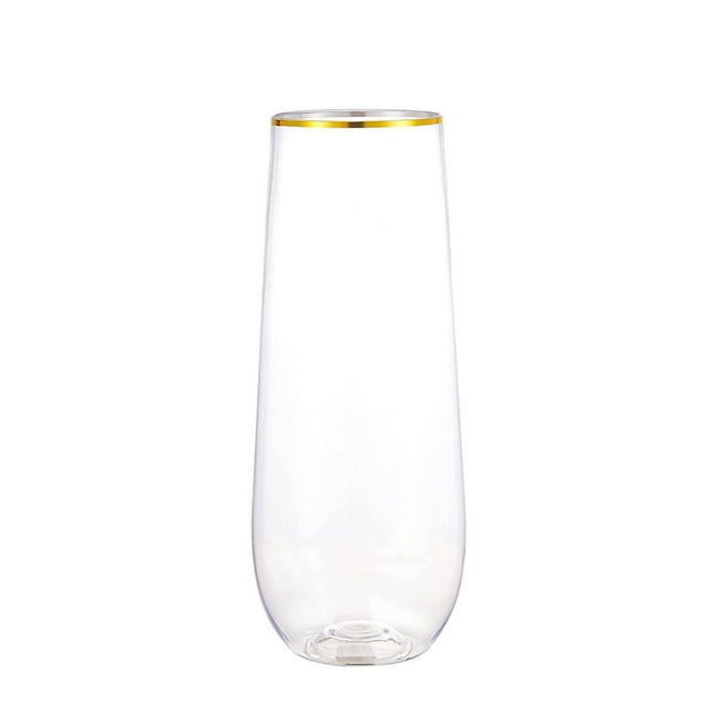 Disposable Water Glass Champagne Glass Hot Gold Glass Plastic Cup Glass Drink Shatterproof Suitable For Parties Wedding Birthdays