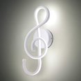 thumbnail image 2 of Lámpara de pared moderna de 22 W, iluminación interior LED, lámpara de pared creativa, símbolo de música, lámpara de pared decorativa para sala de estar, dormitorio, escalera, pasillo, 2 of 5