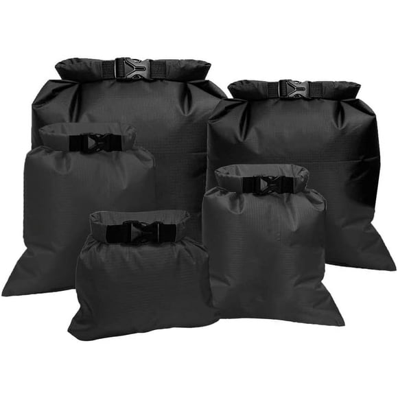 PinesC 5Pcs WaterProof Dry Bags, Dry Sack WaterProof Bag Lightweight Dry Bag Snorkeling Bag Drifting Bag(1.5L+2.5L+3.5L+4.5L+ 6L)