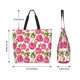 thumbnail image 5 of Disketp Rose Flowers Bolsa Tote Estampada para Mujer, Bolso de Hombro y de Mano para Compras y Viajes, 5 of 8