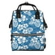 thumbnail image 1 of Disketp Leaves And Flowers Mochila de Pañales de Gran Capacidad con Múltiples Bolsillos, Mochila de Viaje Multifuncional para Bebé, Unisex, Moderna y Resistente, 1 of 6