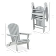 thumbnail image 7 of Best Choice Products Folding Adirondack Chair Outdoor, Wooden Accent Lounge Furniture w/ 350lb Capacity - Gray, 7 of 7