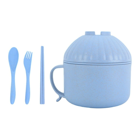 Juego de cuencos de Ramen, ensaladera de cocina instantánea, versátil, fácil de limpiar, cuenco de fideos instantáneos, taza de fideos instantáneos
