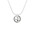 thumbnail image 2 of Delight Jewelry Silvertone Hockey Sticks with Puck Gymnastics Ring Charm Necklace, 18", 2 of 4
