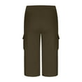 thumbnail image 4 of Women Capris Cargo Pants Summer Hiking Sport Pants Casual Lightweight Outdoor Quick Dry Trousers with 6 Pockets, 4 of 6