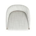 thumbnail image 5 of Jennifer Taylor Home Newport 26.5" Coastal Curved Back Upholstered Counter Stool, Two-Tone Neutral Gray Polyester Wool Blend, 5 of 8