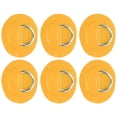 thumbnail image 2 of Juego de cuerda elástica con parche de anillo en D de PVC, 6 uds., juego de cuerda elástica con parche de anillo en D de acero inoxidable, color amarillo, 2 of 10