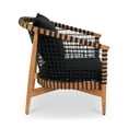 thumbnail image 3 of Moe's Home Collection Kuna Outdoor Lounge Chair Black Wood Chairs, 3 of 6