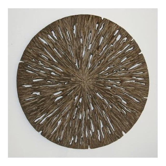 14 Po x 2 Po Décor Mural Rond avec Bois Pourri - Pack de 2