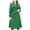 Green, variant on Women Woolen Coat Long Cape DoubleBreasted Hooded Wool Coat Casual A-Line Wool Trench Coat Peacoat with Belt