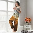 thumbnail image 4 of Uemuo Yak Pattern Women's Wide Leg Palazzo Lounge Pants with Pockets Light Weight Loose Comfy Casual Pajama Pants-Large, 4 of 9