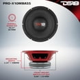 thumbnail image 3 of Altavoz DS18 PRO-X10MBASS 10 Midbass 800 W para coche 8 ohmios, 3 of 7