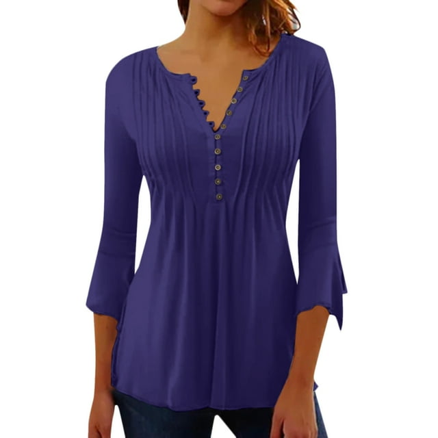 Fvwitlyh T-Shirt Sport Femme Printemps et Été, Manches Courtes en Satin, Col Rond, Décontracté, Violet, TTG