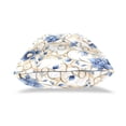thumbnail image 4 of Blue Flowers on Beige Background Throw Pillow Covers 16x16 Inch 2 Packs Decorative Square for Living Room Couch Bed Sofa, 4 of 6