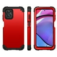 thumbnail image 2 of Cowithday Phone Case for Motorola Moto G Power 5G, Dual Layer Heavy Duty Tough Rugged Shockproof Drop Protection Corner Protection Hybrid Protective Cover for MOTO G Power 2023 5G (6.5"), Red, 2 of 6