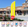 thumbnail image 4 of Flea Market Sign feather flag for Outdoor by Mavis Printing | 11.5 FEET Long Polyester Outdoor Banner Flag for Easy Hang | HD Print Swooper I Flag Only to Advertise Flea Market Business I Flag Only, 4 of 5