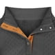 thumbnail image 4 of pstuiky hombres de manga larga, Suéter de hombre con botones, color liso, cuello alto, mangas largas y cuadrados pequeños camisetas de hombre m, 4 of 5