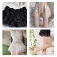 thumbnail image 4 of Yokua Women Ruffle Lace Safety Shorts Cute Bowknot Bloomers Solid Frilly Pettipants, 4 of 17
