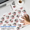 thumbnail image 4 of Long Mouse Pads for Desk,White Cow Smile Pattern Desk Mats on Top Of Desks, Desk Mouse Pad Extra Large with 3mm Non-Slip Base and Stitched Edge for Gaming,Office,Work,Home 31.5"x15.7", 4 of 6