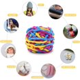 thumbnail image 3 of Knitting Wool Yarn 4 x 100g Multi-Colored Knitting Yarn for Crochet, Soft Chunky Yarn, Gradient, 3 of 5