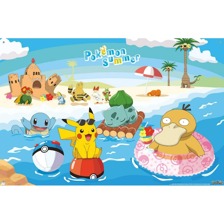 Pokemon - Summer Wall Poster with Pushpins, 22.375