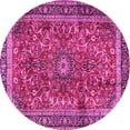 thumbnail image 1 of Ahgly Company Indoor Round Persian Pink Traditional Area Rugs, 8' Round, 1 of 4