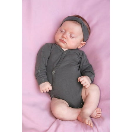 UPC: 0849726003915 | L ovedbaby Unisex-Baby Organic Cotton Kimono Long Sleeve Bodysuit Gray 3/6 Months