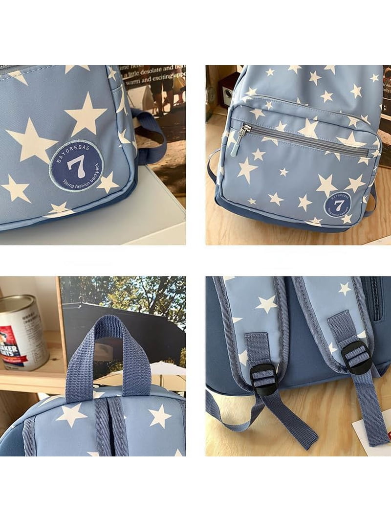 Y2K Backpack Women's Men's Cute Daypack Grunge Star Retro Chic