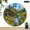 10x10in, variant on NIANHE 1pc Watermill Cabin Stream View Theme  Silent Non Ticking Round Wall Clock, 10 inch Wall Clock Battery Operated Lobby Corridor Dining Room Bedroom Office Classroom