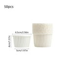 thumbnail image 3 of 50PCS White Cupcake Baking Cups Disposable Paper Liners Muffin Cake Boxes for Birthday Party Wedding Baking Supplies Eco-Friendly Packaging, 3 of 6