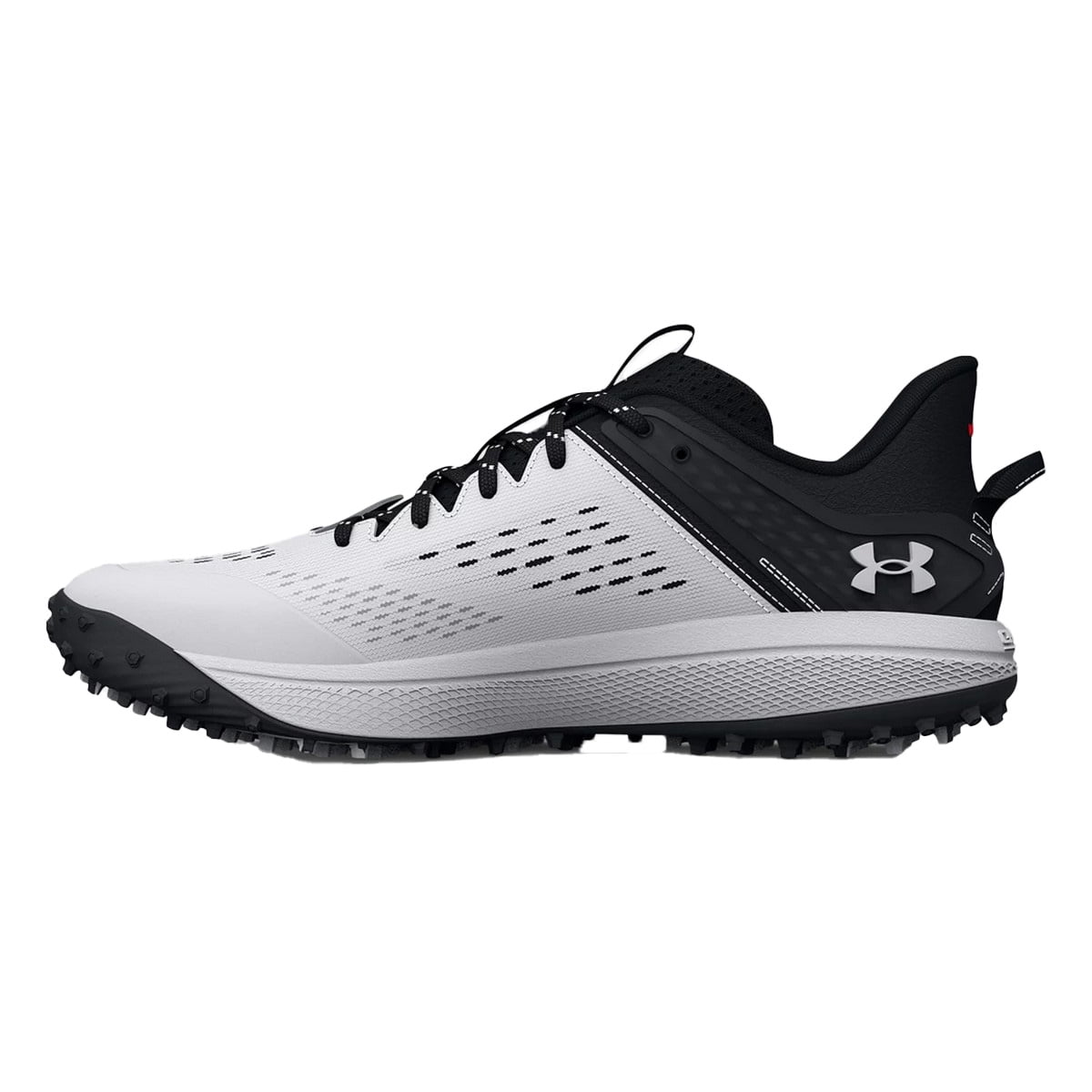 Under Armour Men's Yard Turf Low Baseball Shoe, Navy  White