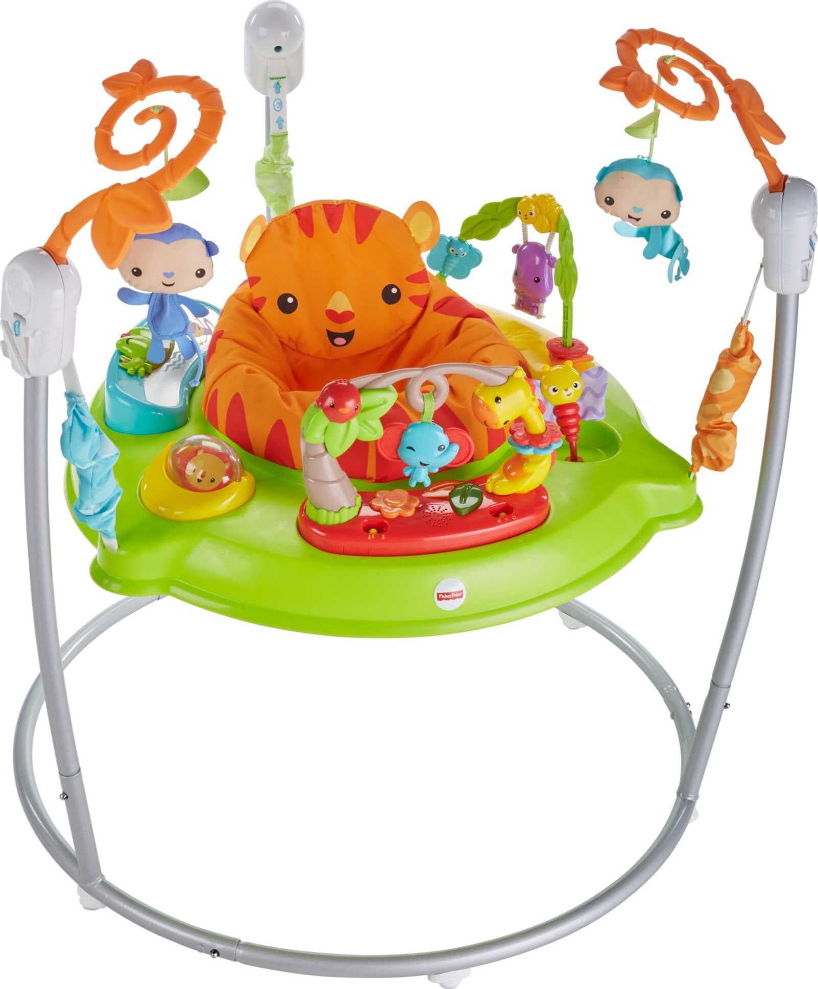 Fisher-Price Tiger Time Jumperoo Activity Center with Music, Lights & Sounds