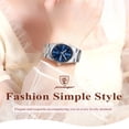 thumbnail image 3 of POEDAGAR Luxury Watch for Woman Quartz Waterproof Luminous Date Week Stainless Steel Watches Clock, 3 of 9