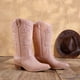 thumbnail image 3 of Botas Vaqueras DREAM PAIRS de Media Caña Rosadas Talla 11, 3 of 8